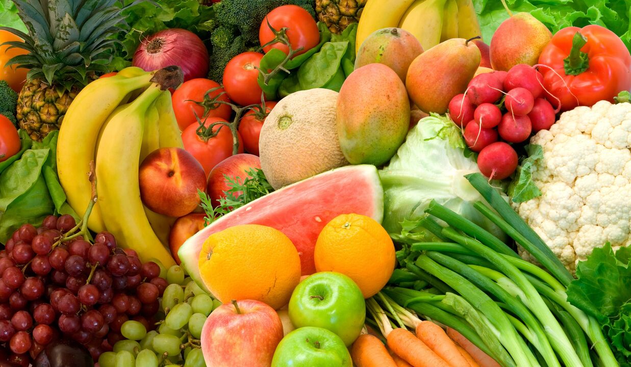 Verduras e froitas para restaurar a vista