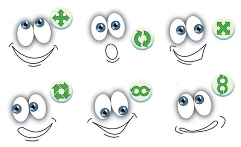 Exercicios oculares para recuperar a visión